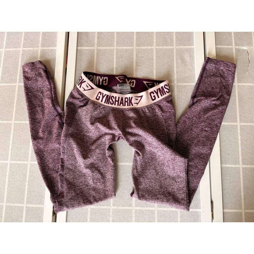 Gymshark‎ Flex Leggings Athletic Mid Rise Pink/burgundy  Women's Size Small